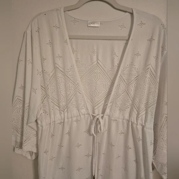 Dottie White Eyelet Swim Cover-Up - Picture 3 of 4